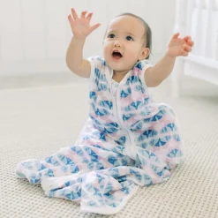 aden + anais Baby Girls Blue Butterfly Sleeping Bag