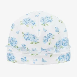 Kissy Kissy Baby Girls Blue Cotton Heavenly Hydrangeas Hat Outlet