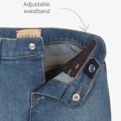 Gucci Baby Girls Blue Denim Jeans Discount