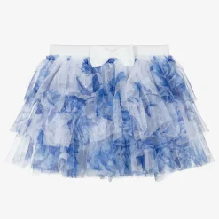 Angels Face Baby Girls Blue Floral Tulle Skirt BlueFlowerSnowdrop Online