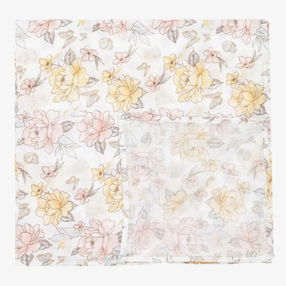 aden + anais Baby Girls Cotton Muslin Swaddles (4 Pack) New