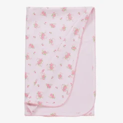 Kissy Kissy Baby Girls Cotton Pink Rose Scrolls Blanket (73cm) Discount