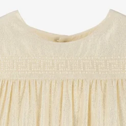 Versace Baby Girls Gold Greca Crêpe Dress Best