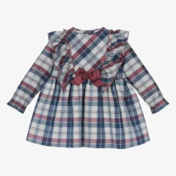 Miranda Baby Girls Grey Tartan Dress Best