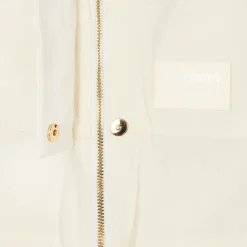 Burberry Baby Girls Ivory & Beige Check Jacket Outlet