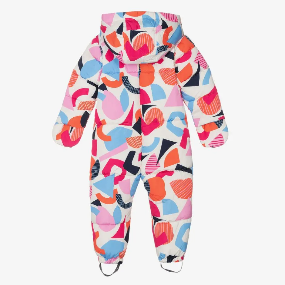 Joyday Baby Girls Ivory & Pink Puffer Snowsuit Best