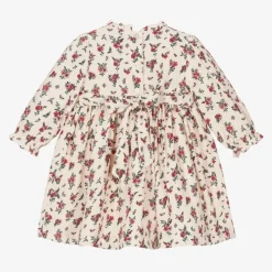 Beatrice amp; George Baby Girls Ivory & Red Smocked Floral Dress Sale