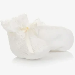 Sarah Louise Baby Girls Ivory Booties