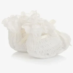 Sarah Louise Baby Girls Ivory Booties