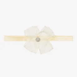 Cute Cute Baby Girls Ivory Bow Headband Discount