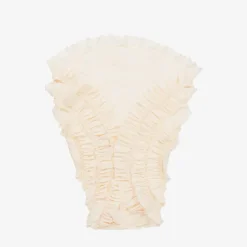 Lemon Loves Layette Baby Girls Ivory Cotton Blanket (86cm) Eggnog Discount