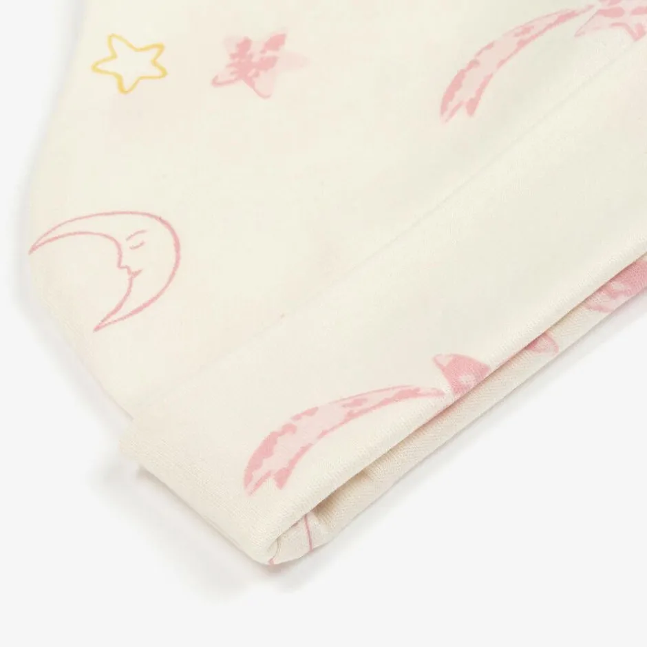 Kissy Love Baby Girls Ivory Cotton Starry Sky Hat Clearance