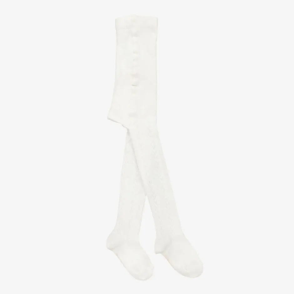 Chloé Baby Girls Ivory Cotton Tights Online