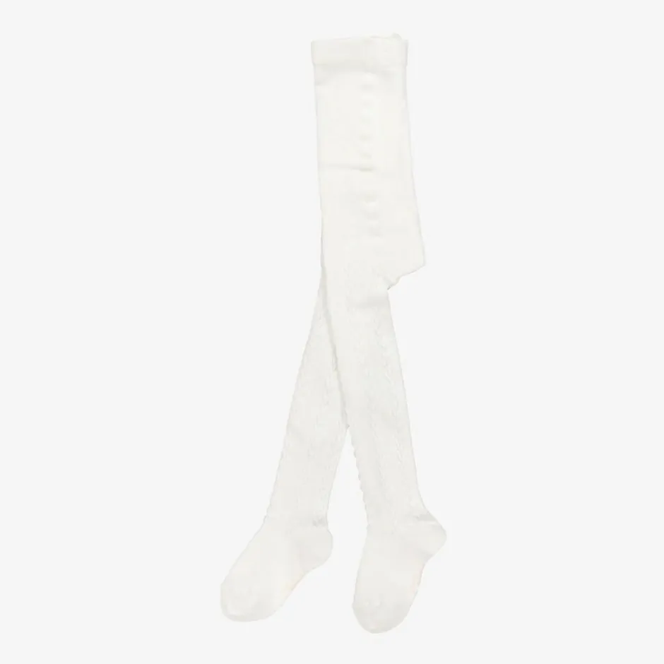 Chloé Baby Girls Ivory Cotton Tights Online