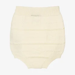 Gucci Baby Girls Ivory Knitted GG Shorts