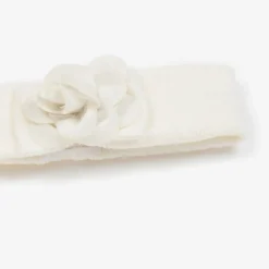 Mayoral Newborn Baby Girls Ivory Knitted Flower Headband Best