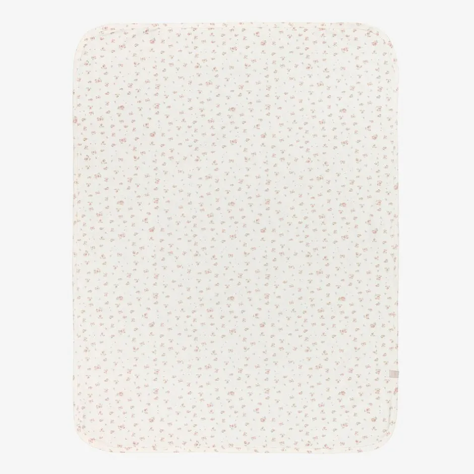 Jamiks Baby Girls Ivory Organic Cotton Swaddle (100cm) Clearance