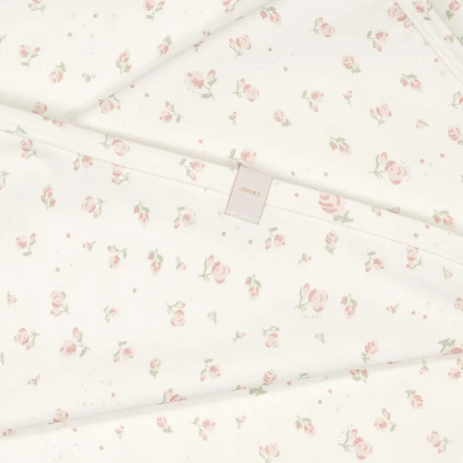 Jamiks Baby Girls Ivory Organic Cotton Swaddle (100cm) Clearance