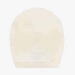 Lemon Loves Layette Baby Girls Ivory Pima Cotton Hat Eggnog