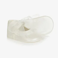 Beatrice amp; George Baby Girls Ivory Pre-Walker Shoes