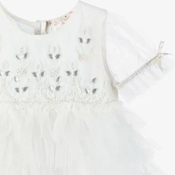 Tutu du Monde Baby Girls Ivory Tulle & Beads Dress Online
