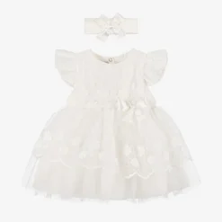 Beau KiD Baby Girls Ivory Tulle Dress Set Hot