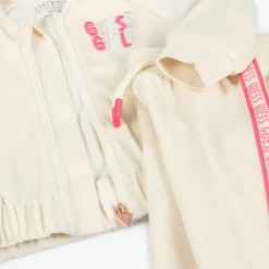 Guess Baby Girls Ivory Velour Tracksuit