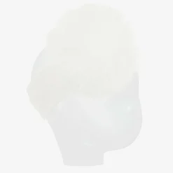 Catya Baby Girls Ivory Wool Knit Pom-Pom Headband Best