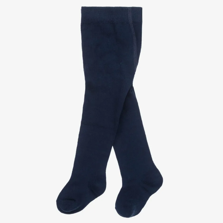 Mayoral Baby Girls Navy Blue Knitted Tights Hot