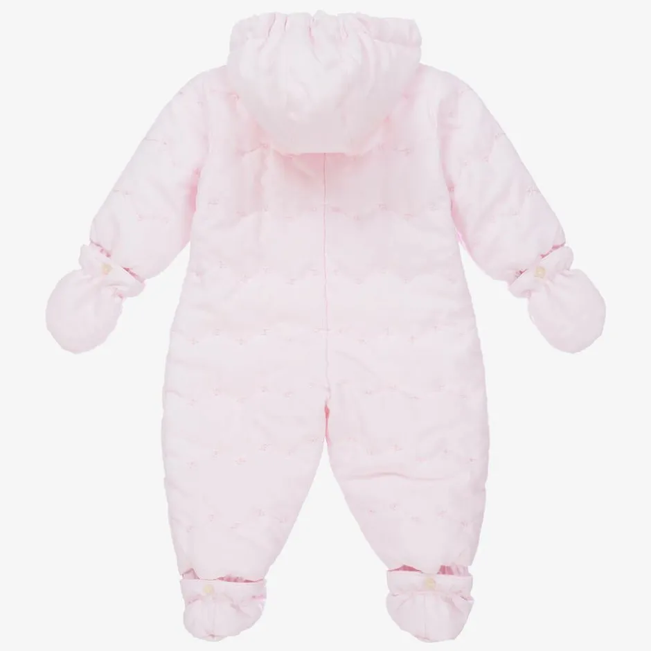 Emile et Rose Baby Girls Pale Pink Snowsuit Discount