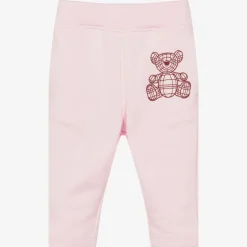 Burberry Baby Girls Pink Bear Joggers New