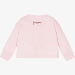 Burberry Baby Girls Pink Bear Sweatshirt New