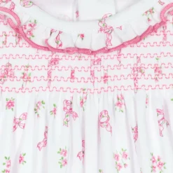 Kissy Kissy Baby Girls Pink Blooming Bows Pima Cotton Dress Sale
