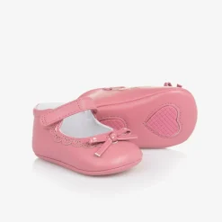 Mayoral Newborn Baby Girls Pink Bow Pre-Walker Shoes Online