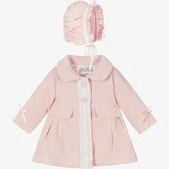 Beau KiD Baby Girls Pink Coat & Bonnet Set Best