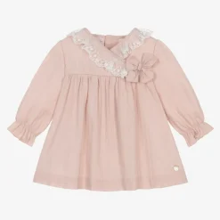 Paz Rodríguez Baby Girls Pink Cotton Dress Sale