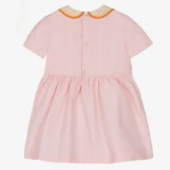 Gucci Baby Girls Pink Cotton Dress Outlet