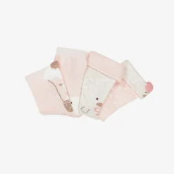 Mayoral Newborn Baby Girls Pink Cotton Duck Socks (6 Pack) Discount