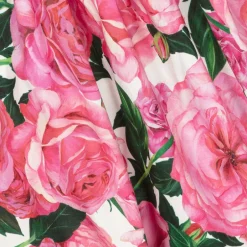 Dolce amp; Gabbana Baby Girls Pink Cotton Floral Dress