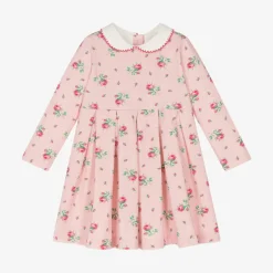 Rachel Riley Baby Girls Pink Cotton Jersey Dress Sale
