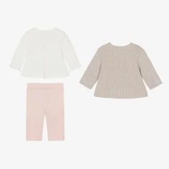 Mayoral Newborn Baby Girls Pink Cotton Leggings Set Online
