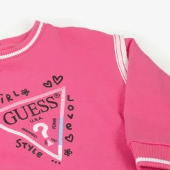 Guess Baby Girls Pink Cotton Triangle Tracksuit Clearance