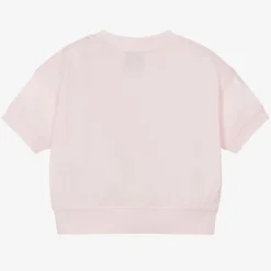 Burberry Baby Girls Pink Cotton T-Shirt