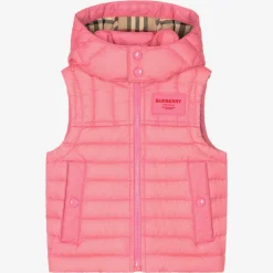 Burberry Baby Girls Pink Down Gilet Hot