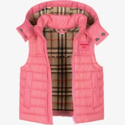 Burberry Baby Girls Pink Down Gilet Hot