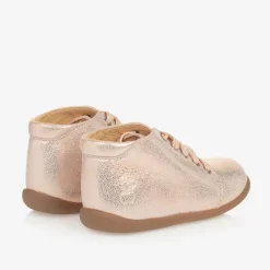 Pom dApi Baby Girls Pink First Walker Boots Clearance