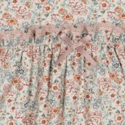 Paloma de la O Baby Girls Pink Floral Cotton Dress Clearance