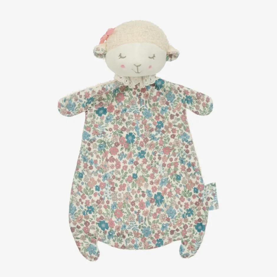 Mayoral Newborn Baby Girls Pink Floral Sheep Comforter (30cm) Sale