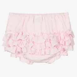 Sarah Louise Baby Girls Pink Frilly Pants