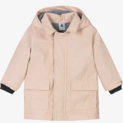 Petit Bateau Baby Girls Pink Hooded Raincoat Discount